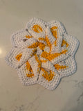 Vintage yellow hotpad